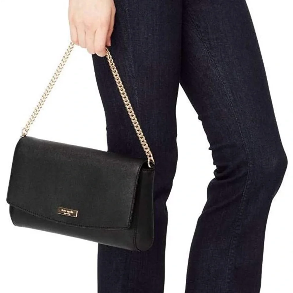 Kate Spade Laurel Way Greer Convertible Crossbody Purse in Black